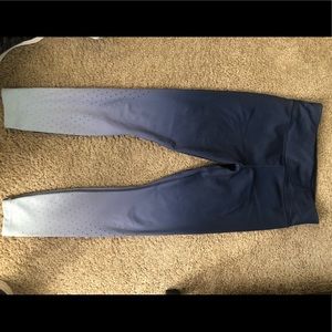 Athleta Blue multi colored leggings